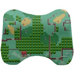 Green Retro Games Pattern Head Support Cushion