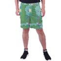 Green Retro Games Pattern Men s Pocket Shorts View1