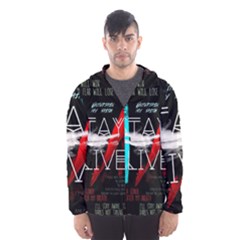 Stay Alive Men s Hooded Windbreaker by Bakwanart