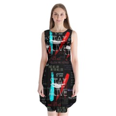 Stay Alive Sleeveless Chiffon Dress   by Bakwanart