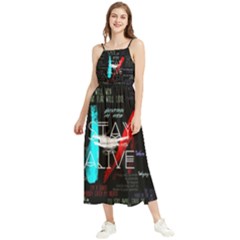 Stay Alive Boho Sleeveless Summer Dress by Bakwanart