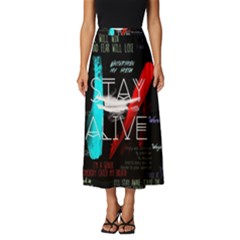 Stay Alive Classic Midi Chiffon Skirt