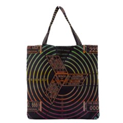 Black And Green Area Rug Neon Genesis Evangelion Computer Communication Grocery Tote Bag by Bakwanart