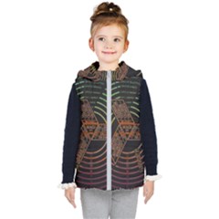 Black And Green Area Rug Neon Genesis Evangelion Computer Communication Kids  Hooded Puffer Vest