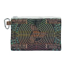 Black And Green Area Rug Neon Genesis Evangelion Computer Communication Canvas Cosmetic Bag (large) by Bakwanart