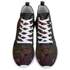 Black And Green Area Rug Neon Genesis Evangelion Computer Communication Men s Lightweight High Top Sneakers by Bakwanart