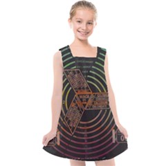 Black And Green Area Rug Neon Genesis Evangelion Computer Communication Kids  Cross Back Dress by Bakwanart