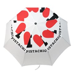 I Love Pistachio Folding Umbrellas by ilovewhateva