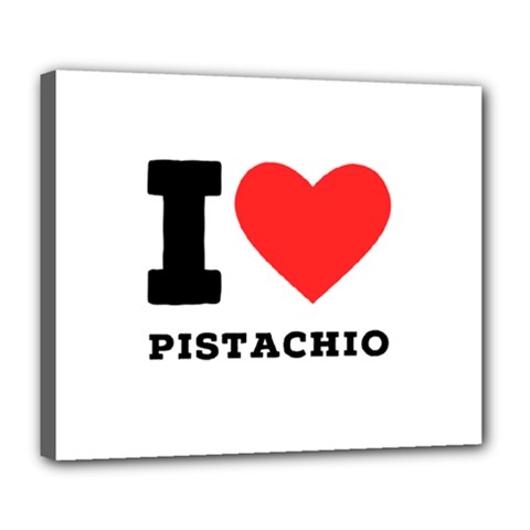 I Love Pistachio Deluxe Canvas 24  X 20  (stretched) by ilovewhateva