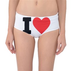 I Love Pistachio Mid-waist Bikini Bottoms by ilovewhateva