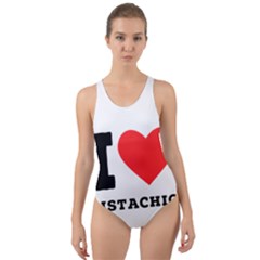 I Love Pistachio Cut-out Back One Piece Swimsuit by ilovewhateva