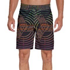 Black And Green Area Rug Neon Genesis Evangelion Computer Communication Men s Beach Shorts by Bakwanart