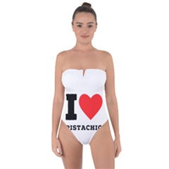 I Love Pistachio Tie Back One Piece Swimsuit by ilovewhateva