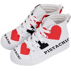 I Love Pistachio Kids  Hi-top Skate Sneakers by ilovewhateva