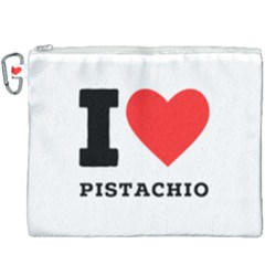 I Love Pistachio Canvas Cosmetic Bag (xxxl) by ilovewhateva