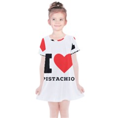 I Love Pistachio Kids  Simple Cotton Dress by ilovewhateva