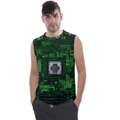 Technology Computer Chip Electronics Industry Circuit Board Men s Regular Tank Top by Bakwanart