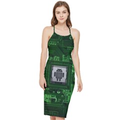 Technology Computer Chip Electronics Industry Circuit Board Bodycon Cross Back Summer Dress by Bakwanart