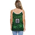 Technology Computer Chip Electronics Industry Circuit Board Casual Spaghetti Strap Chiffon Top View4