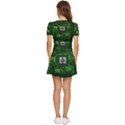 Technology Computer Chip Electronics Industry Circuit Board V-Neck High Waist Chiffon Mini Dress View4