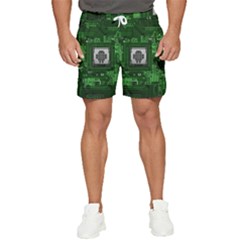 Technology Computer Chip Electronics Industry Circuit Board Men s Runner Shorts by Bakwanart