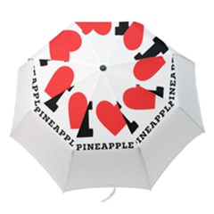 I Love Pineapple Folding Umbrellas by ilovewhateva