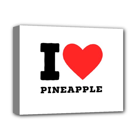 I Love Pineapple Deluxe Canvas 14  X 11  (stretched) by ilovewhateva