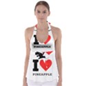 I love pineapple Babydoll Tankini Top View1