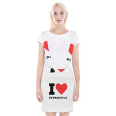 I Love Pineapple Braces Suspender Skirt by ilovewhateva