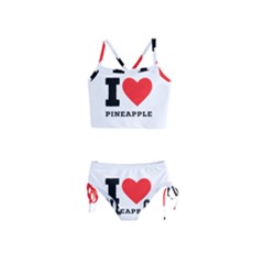 I Love Pineapple Girls  Tankini Swimsuit by ilovewhateva