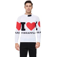 I Love Pineapple Men s Long Sleeve Rash Guard