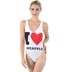 I Love Pineapple High Leg Strappy Swimsuit by ilovewhateva