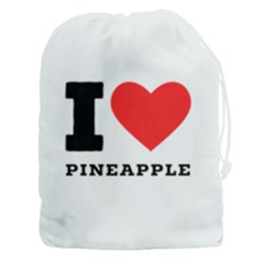 I Love Pineapple Drawstring Pouch (3xl) by ilovewhateva