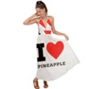 I love pineapple Backless Maxi Beach Dress View1