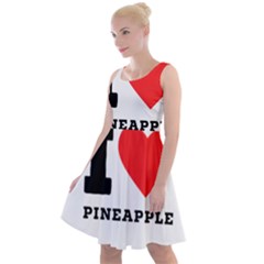 I Love Pineapple Knee Length Skater Dress by ilovewhateva