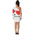 I love pineapple Long Sleeve One Shoulder Mini Dress View4