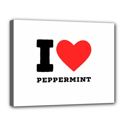 I Love Peppermint Canvas 14  X 11  (stretched) by ilovewhateva