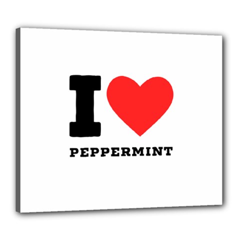 I Love Peppermint Canvas 24  X 20  (stretched) by ilovewhateva