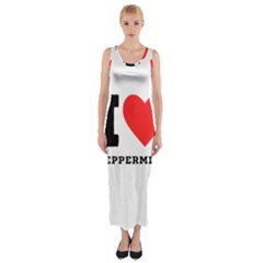 I Love Peppermint Fitted Maxi Dress by ilovewhateva