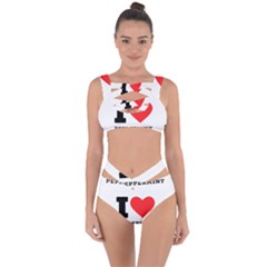 I Love Peppermint Bandaged Up Bikini Set  by ilovewhateva