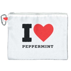 I Love Peppermint Canvas Cosmetic Bag (xxl) by ilovewhateva