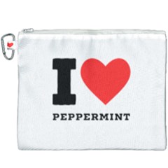 I Love Peppermint Canvas Cosmetic Bag (xxxl) by ilovewhateva