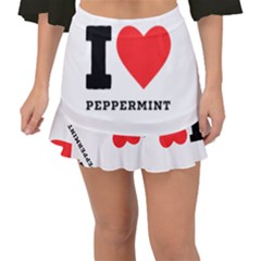 I Love Peppermint Fishtail Mini Chiffon Skirt by ilovewhateva