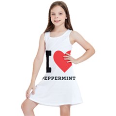 I Love Peppermint Kids  Lightweight Sleeveless Dress by ilovewhateva