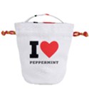 I love peppermint Drawstring Bucket Bag View2