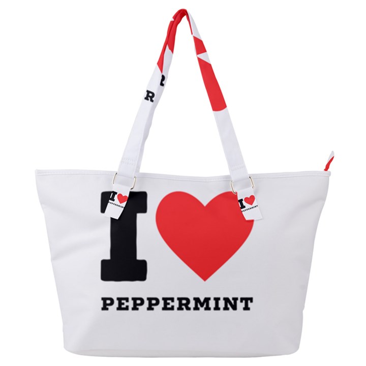 I love peppermint Full Print Shoulder Bag