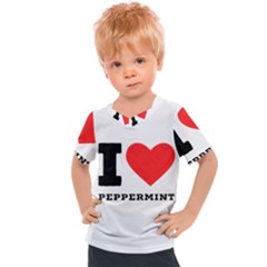 I Love Peppermint Kids  Sports Tee