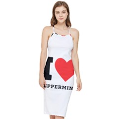 I Love Peppermint Bodycon Cross Back Summer Dress by ilovewhateva