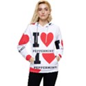 I love peppermint Women s Lightweight Drawstring Hoodie View1