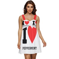 I Love Peppermint Ruffle Strap Babydoll Chiffon Dress by ilovewhateva